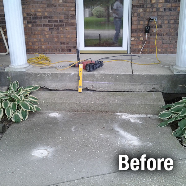 Cleveland - East Concrete Step Repair - Before