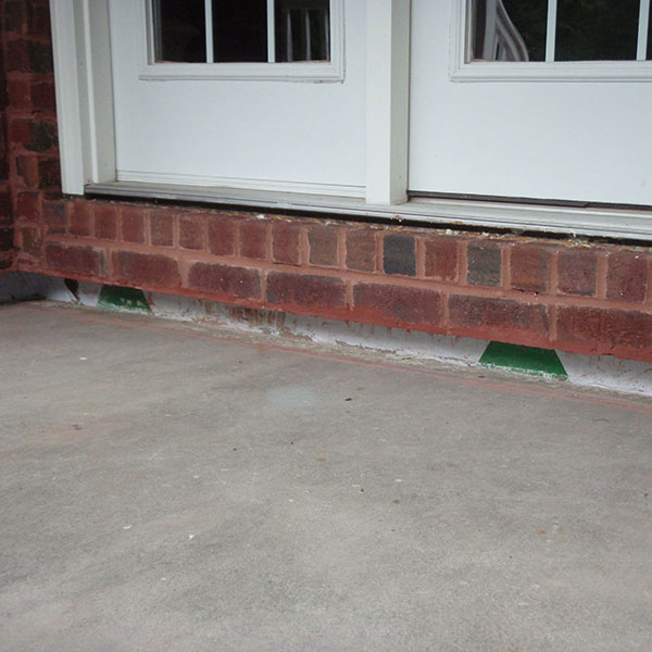 A-1 Concrete Leveling - Cleveland East - Porch Leveling Photo - Before